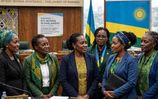 Rwanda women parliament 63.8 percent world highest