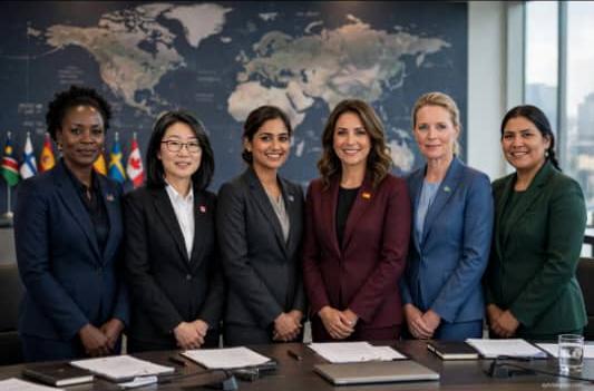 14 countries leading with 50% women ministers
